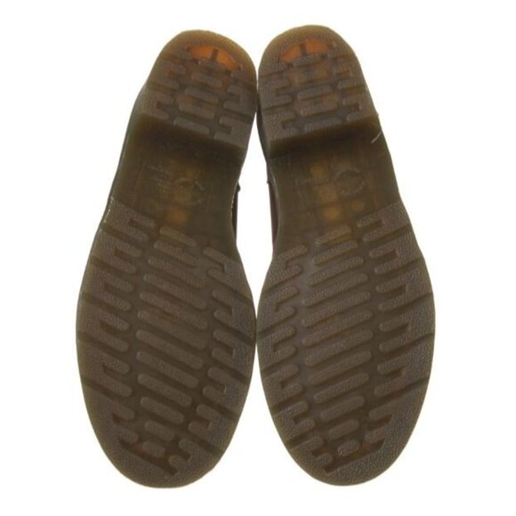 DR DOC MARTENS Sylvia Parade Mid Heel Boots 10 Burgundy Leather Lace Up Hiking - Picture 6 of 6